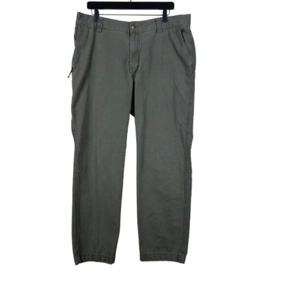Columbia Men’s Flex ROC Green Pants Size 38x32 Outdoor Utility Casual - Picture 1 of 10